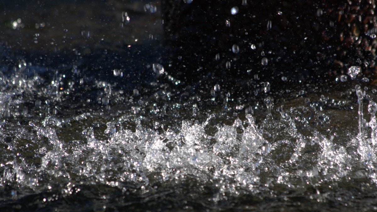 Sometimes life just won't stand still, like this sparkling water in a fountain